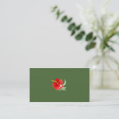 Carte De Visite Fleur tropicale (Basil Green) (Debout devant)