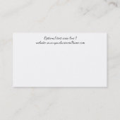 Carte De Visite Fleur tropicale de Frangipani de Plumeria (Dos)