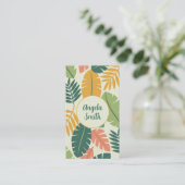 Carte De Visite Fleur tropicale moderne (Debout devant)