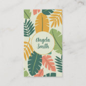 Carte De Visite Fleur tropicale moderne (Devant)