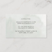 Carte De Visite Fleur tropicale - Protea et orchidées du roi blanc (Dos)