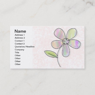 Carte De Visite Fleur unique