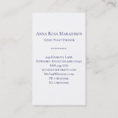 Carte De Visite *~* Fleur Universe de la vie Yoga Astrologie Reiki (Dos)