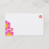 Carte De Visite Fleur vectorielle - Noir (Dos)