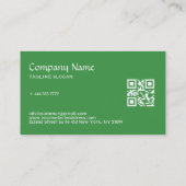 Carte De Visite Fleur verte (Dos)