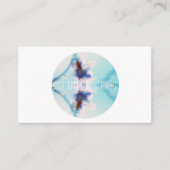 Carte de visite Fleur Violet Bleu Eau Sensation (Devant)