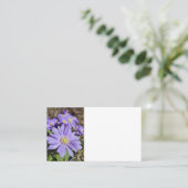 Carte De Visite Fleur violette (Debout devant)