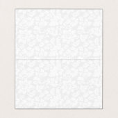 Carte De Visite Fleur violette sur Damas blanc (Intérieur déplié)