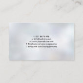 Carte De Visite Fleur Yin Yang Lotus - noir et or (Dos)