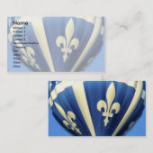 Carte De Visite Fleurdelisé modèle (Devant / Derrière)