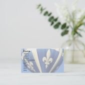 Carte De Visite Fleurdelisé modèle (Debout devant)