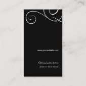 Carte de visite fleuri du monogramme C de (Dos)