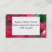 Carte De Visite Fleuriste (Dos)