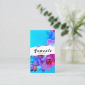 Carte de visite fleuriste (Debout devant)