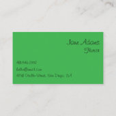 Carte De Visite Fleuriste (Dos)