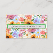 Carte De Visite Fleuriste (Devant)