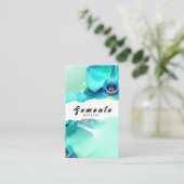 Carte de visite fleuriste (Debout devant)