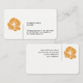 Carte De Visite Fleuriste (Devant / Derrière)