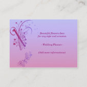 Carte de visite fleuriste (Dos)