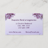 Carte De Visite Fleuriste (Dos)