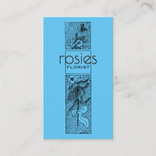 Carte de visite fleuriste (Devant)