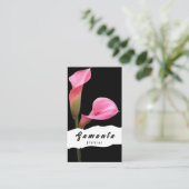 Carte de visite fleuriste (Debout devant)