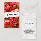 Carte de visite fleuriste (Devant / Derrière)