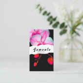 Carte de visite fleuriste (Debout devant)