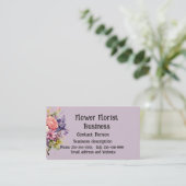 Carte De Visite Fleuriste À Vendre (Debout devant)