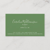 Carte De Visite Fleuriste botanique Plante vert moderne (Devant)