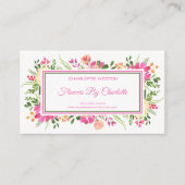 Carte De Visite Fleuriste, Boutique De Fleurs, Fleurs (Devant)