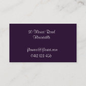 Carte De Visite Fleuriste boutique fleurs pour You Camellia art (Dos)