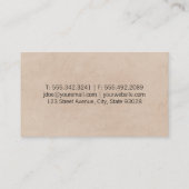 Carte De Visite Fleuriste | Carnations II (blanc) (Dos)