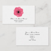 Carte De Visite Fleuriste/carte de visite floral de concepteur - (Devant / Derrière)