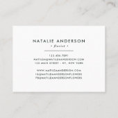 Carte De Visite Fleuriste d'aquarelle Muted élégant (Dos)