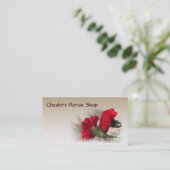 Carte De Visite Fleuriste d'oeillets (Debout devant)