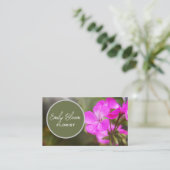 Carte De Visite Fleuriste, Fleurs (Debout devant)