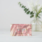 Carte De Visite Fleuriste | Fleurs roses (Debout devant)