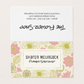 Carte De Visite Fleuriste | Flower Shop (Extérieur déplié)