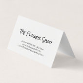 Carte De Visite Fleuriste | Flower Shop (Dos)
