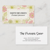 Carte De Visite Fleuriste | Flower Shop (Devant / Derrière)