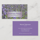 Carte De Visite Fleuriste - gisements de lavande (Devant / Derrière)