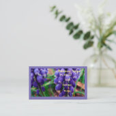 Carte De Visite Fleuriste Jacinthe des vignes (Debout devant)