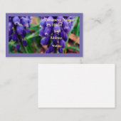 Carte De Visite Fleuriste Jacinthe des vignes (Devant / Derrière)