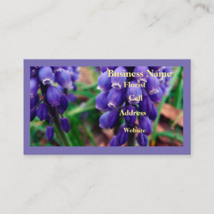 Carte De Visite Fleuriste Jacinthe des vignes