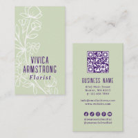 Fleuriste Ligne Artistique Fleurs Vert Pourpre