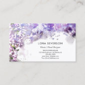 Carte De Visite Fleuriste Lilac Violet (Devant)