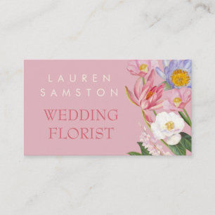 Carte de visite fleuriste mariage