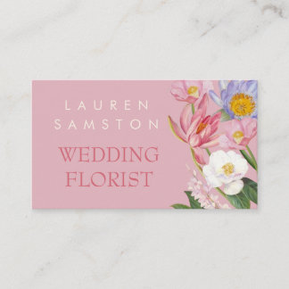 Carte de visite fleuriste mariage