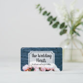 Carte De Visite Fleuriste mariage | Bouquet élégant de fleurs (Debout devant)